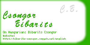 csongor bibarits business card